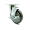 Service Caster SCC - 5" x 1.25" Gray Polyurethane Wheel Swivel Caster w/Brake - 350lbs/Caster SCC-20S514-PPUB-TLB-TPU1 - alternate 1